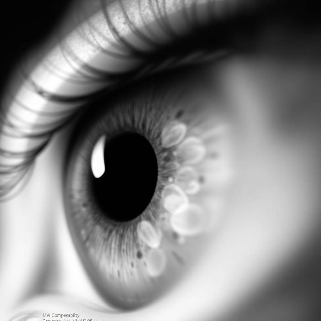 High-resolution eye image with MAIA cognitive reconstruction