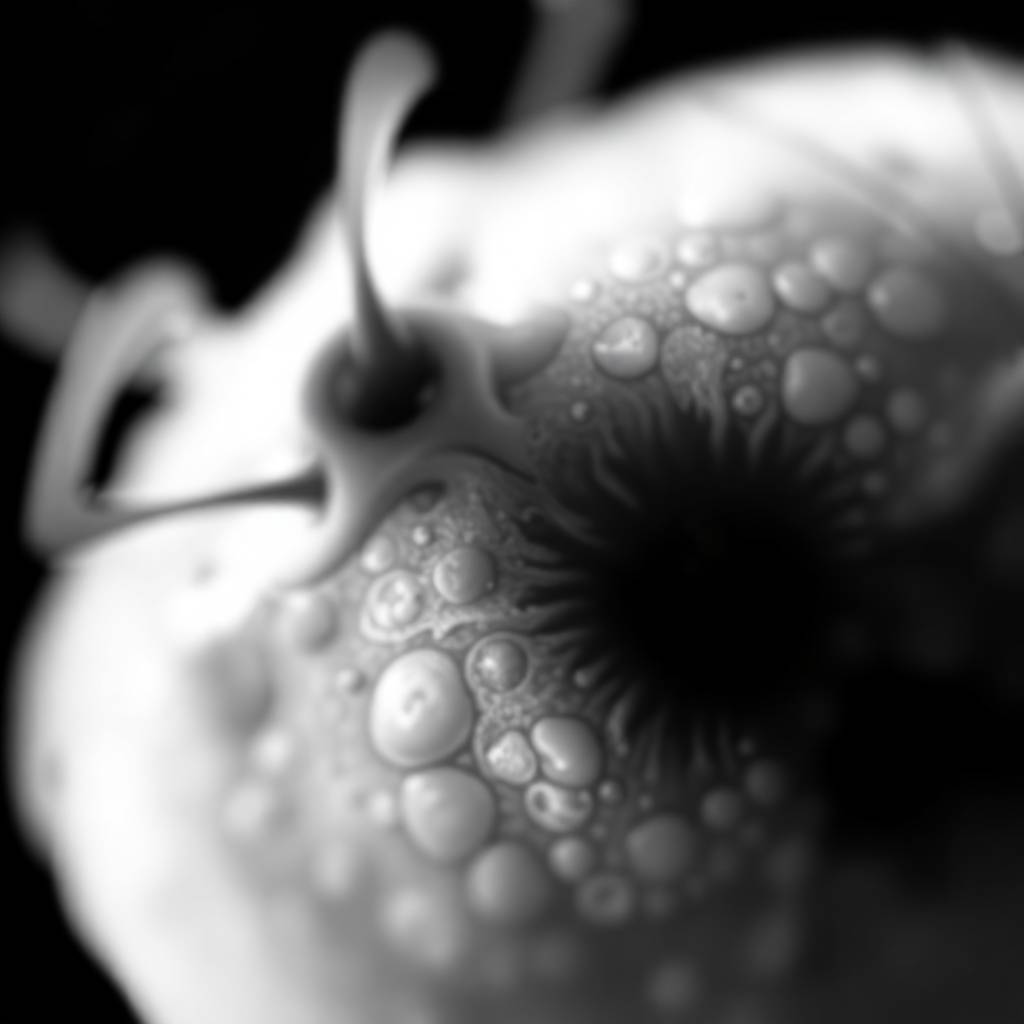 OCT image showing retinal fluid in DME